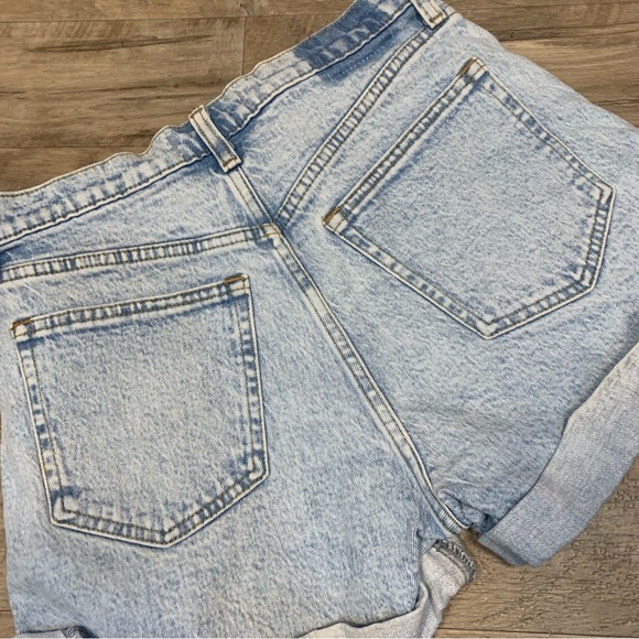Abercrombie & Fitch 2 Shorts Mom High Rise 90s Relaxed Cut Off Denim - Picture 8 of 9